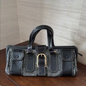 Black and White Céline Vintage Handbag